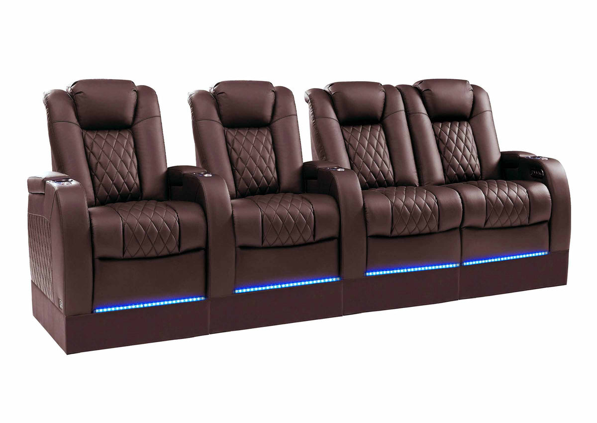 Weilianda FortLux Riser Series 4-seat Home Cinema Sofa | 7 Color LED Lighting