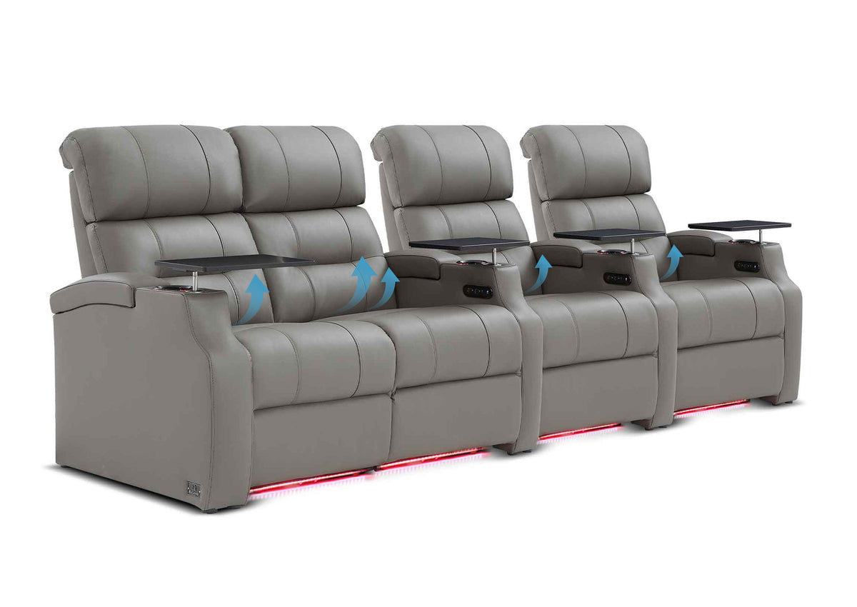 Weilianda Vanguard Lumbar Series Zero Gravity Seating Row of 4 with Integrated Lumbar Support