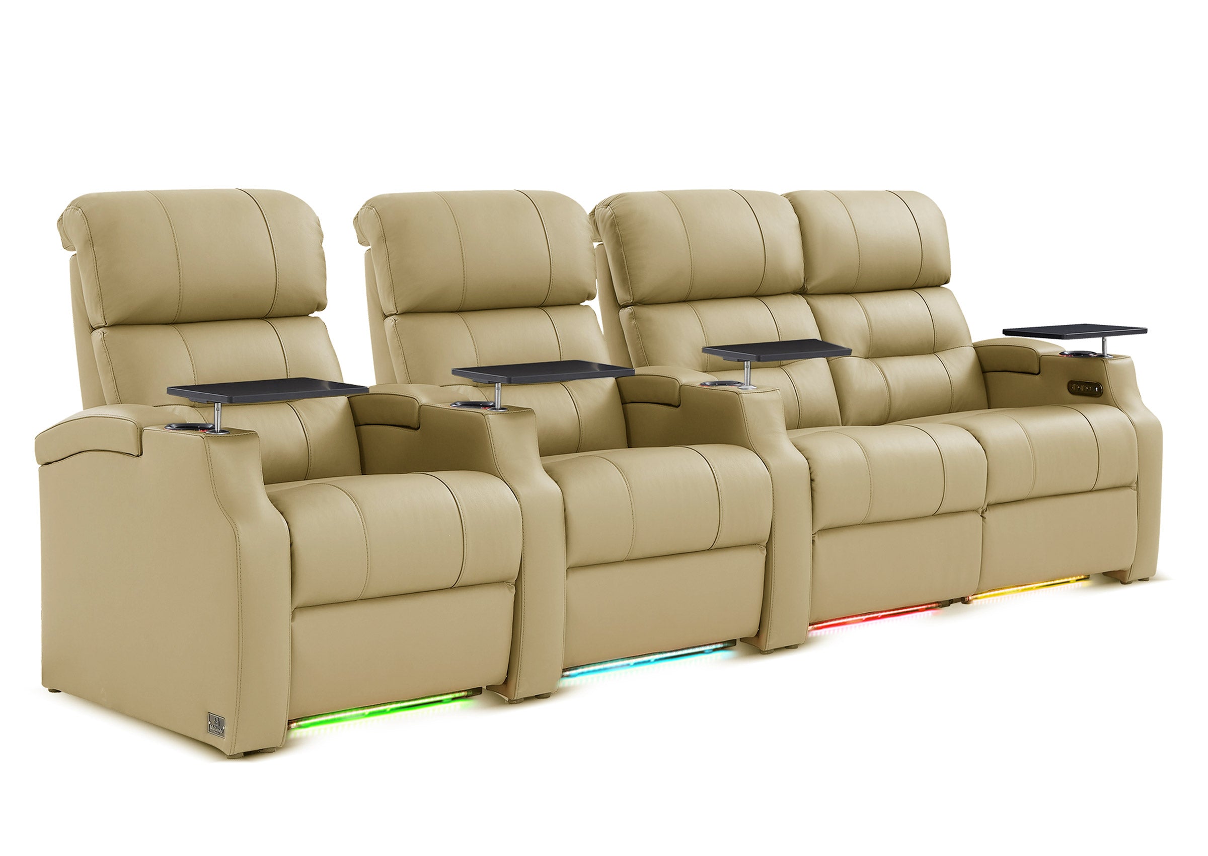 Weilianda Vanguard Series Movie Room Recliner Sofa 4 Seats