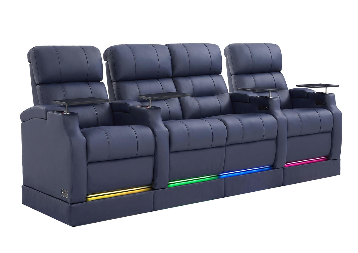 Weilianda Vanguard Riser Series 4-Seat Home Power Recliner | 7-Color RGB Lighting