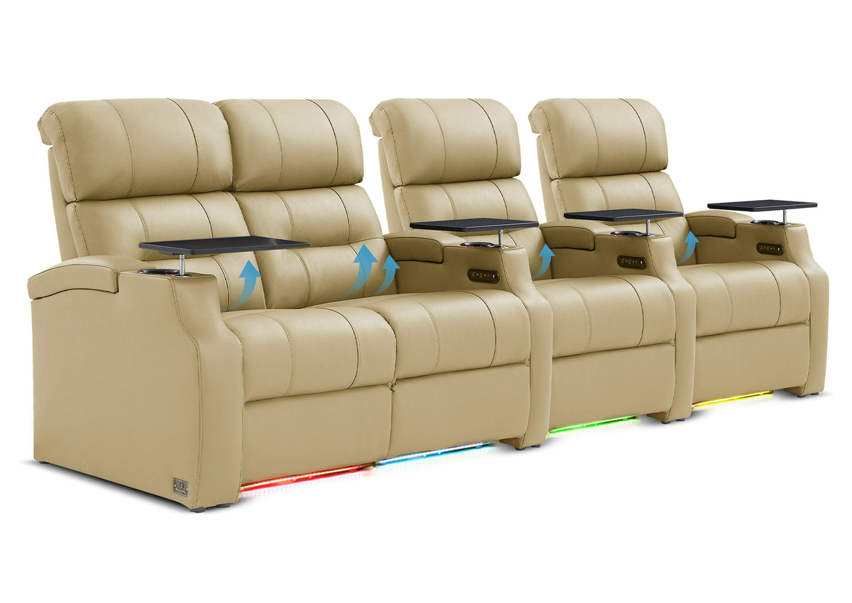 Weilianda Vanguard Lumbar Series Zero Gravity Seating Row of 4 with Integrated Lumbar Support
