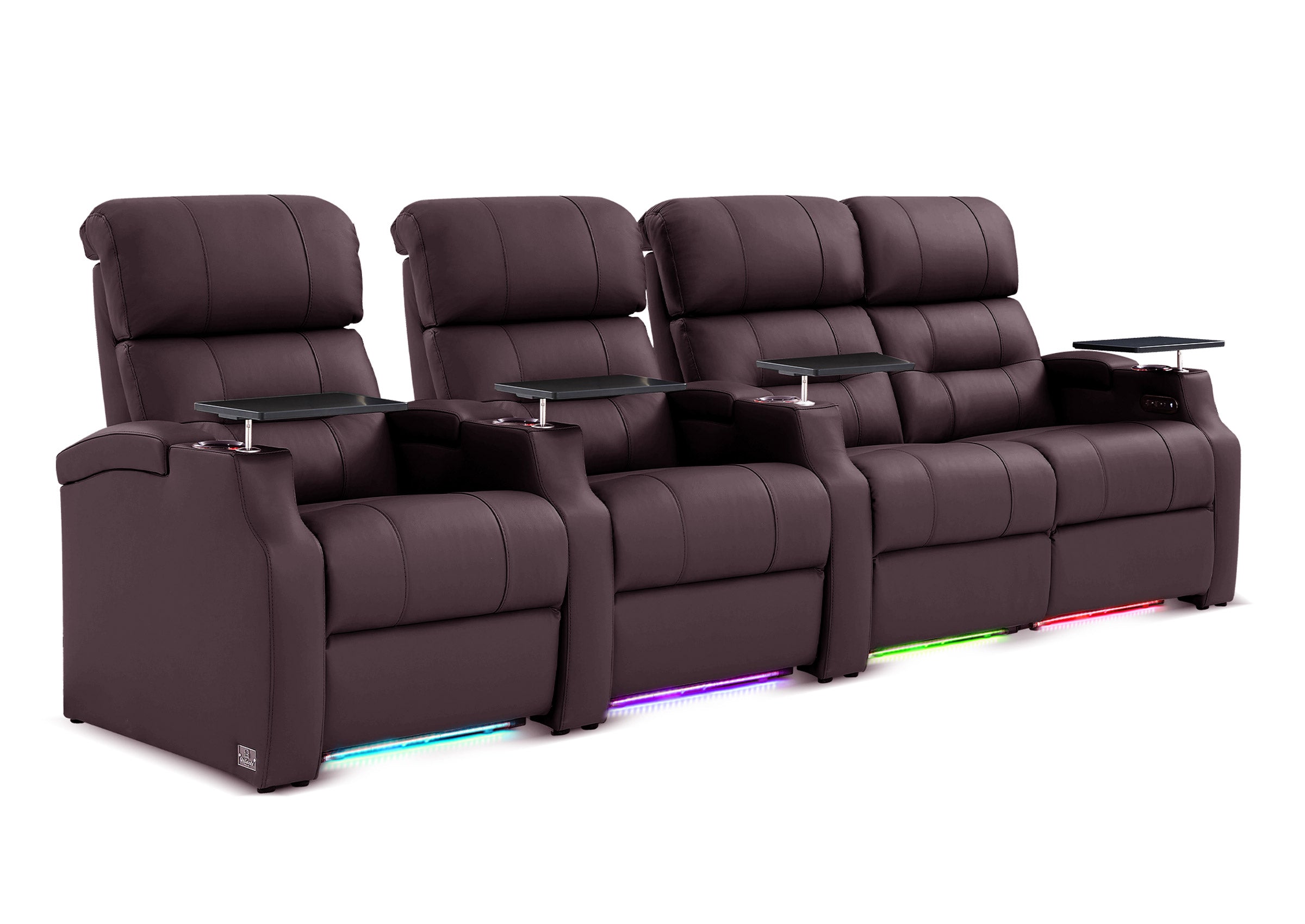 Weilianda Vanguard Series Movie Room Recliner Sofa 4 Seats