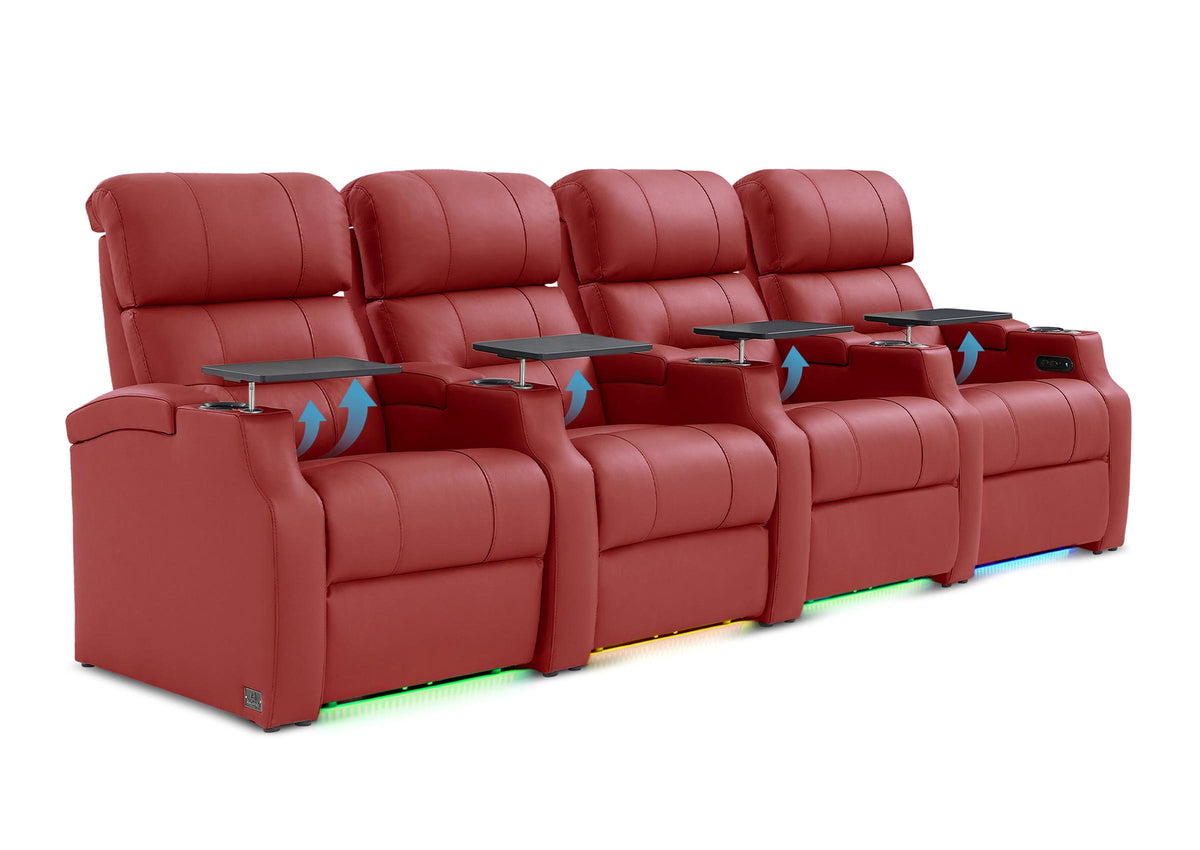 Weilianda Vanguard Lumbar Series Zero Gravity Seating Row of 4 with Integrated Lumbar Support