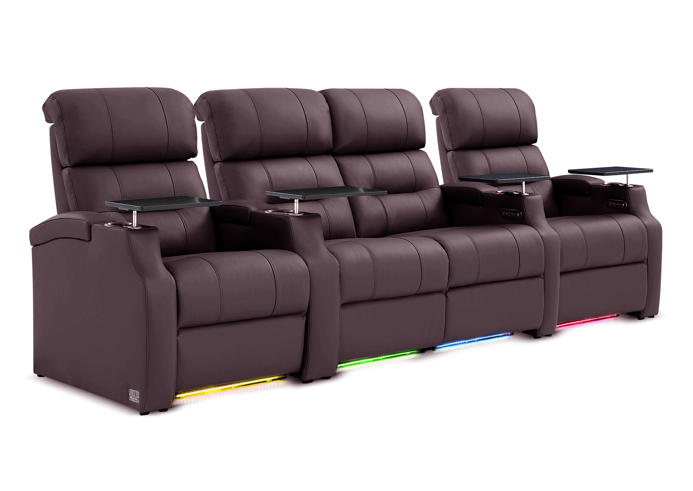 Weilianda Vanguard Series Movie Room Recliner Sofa 4 Seats