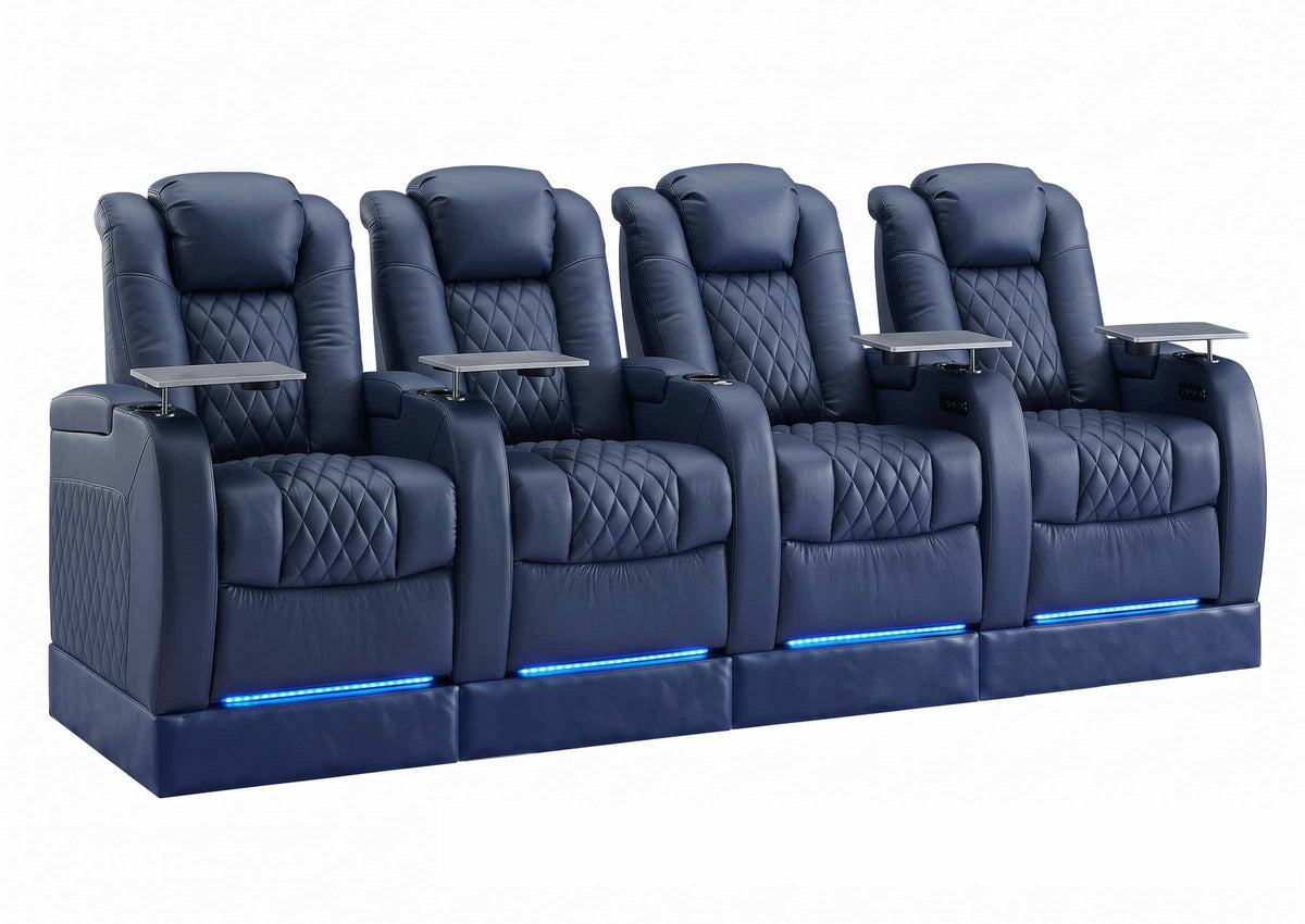 Weilianda FortLux Riser Series 4-seat Home Cinema Sofa | 7 Color LED Lighting