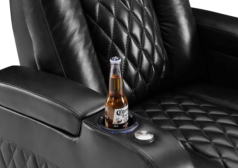 View of Luxury Home Theater Seating | Premium Leather & Features