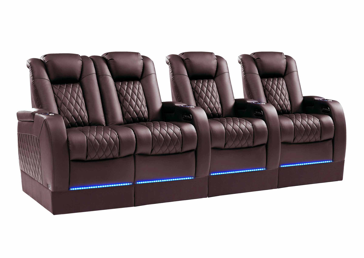 Weilianda FortLux Riser Series 4-seat Home Cinema Sofa | 7 Color LED Lighting