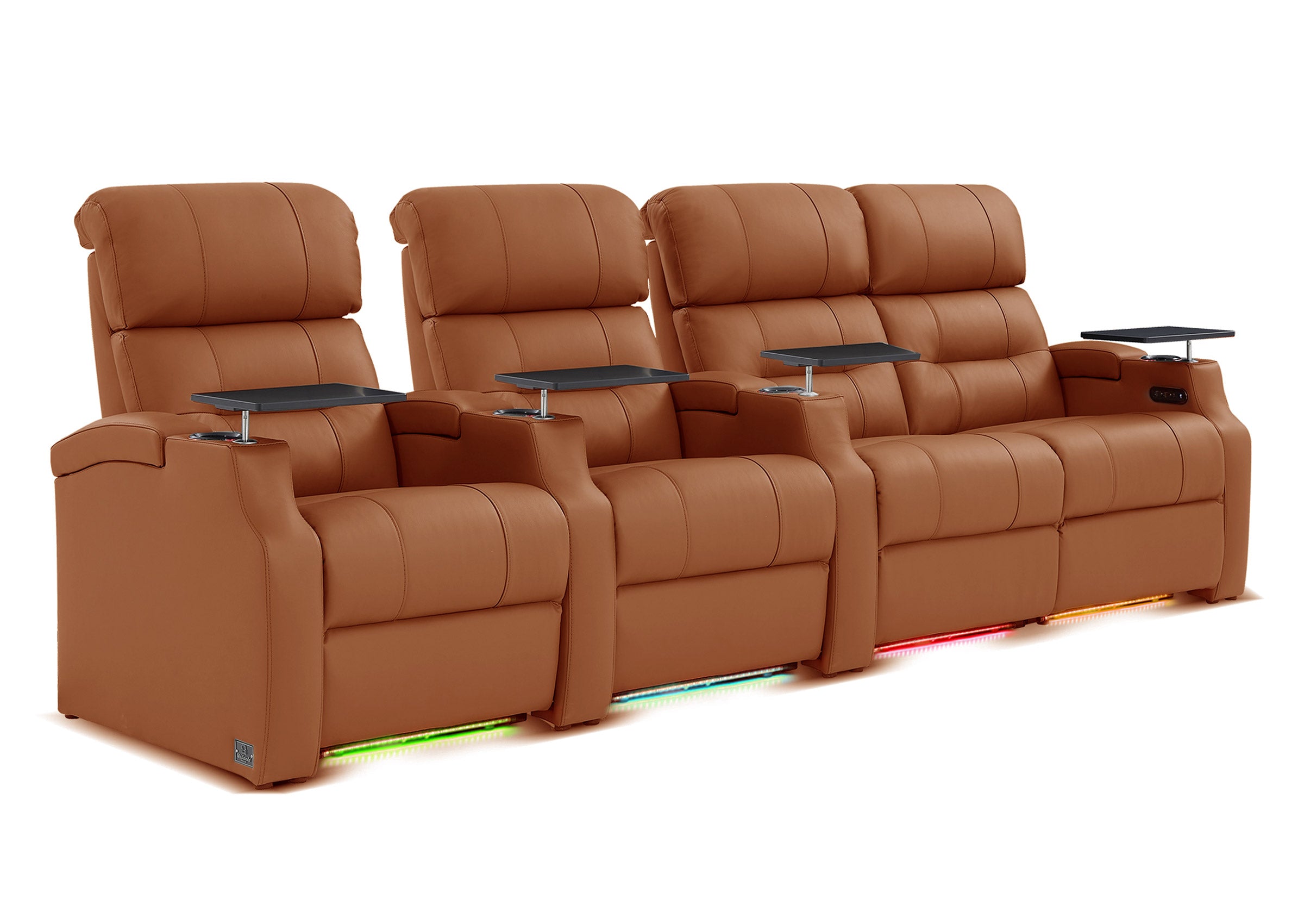 Weilianda Vanguard Series Movie Room Recliner Sofa 4 Seats