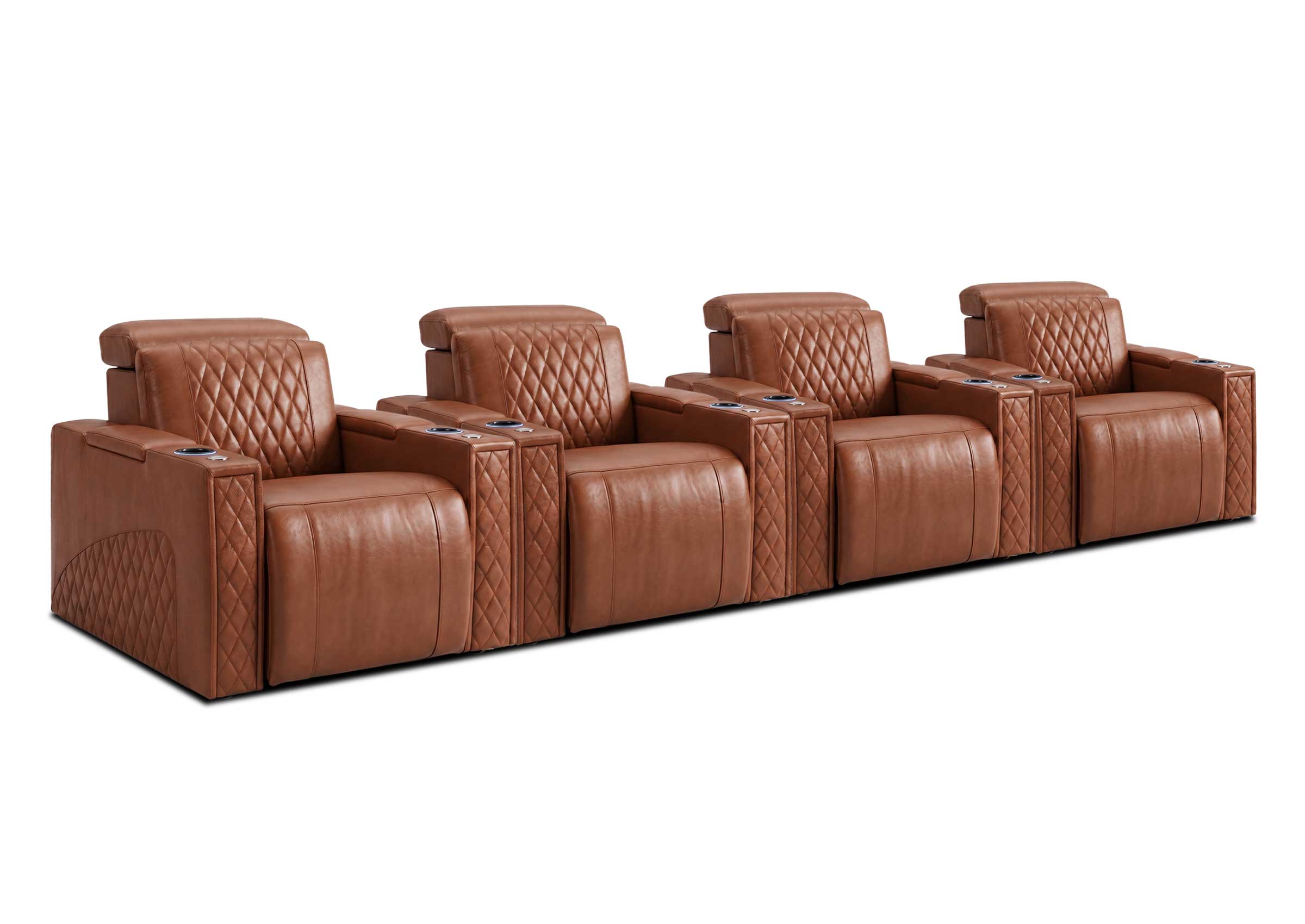 Weilianda RegalNex Series 4-Seater Media Recliner Sofa | Wall Hugger Seating
