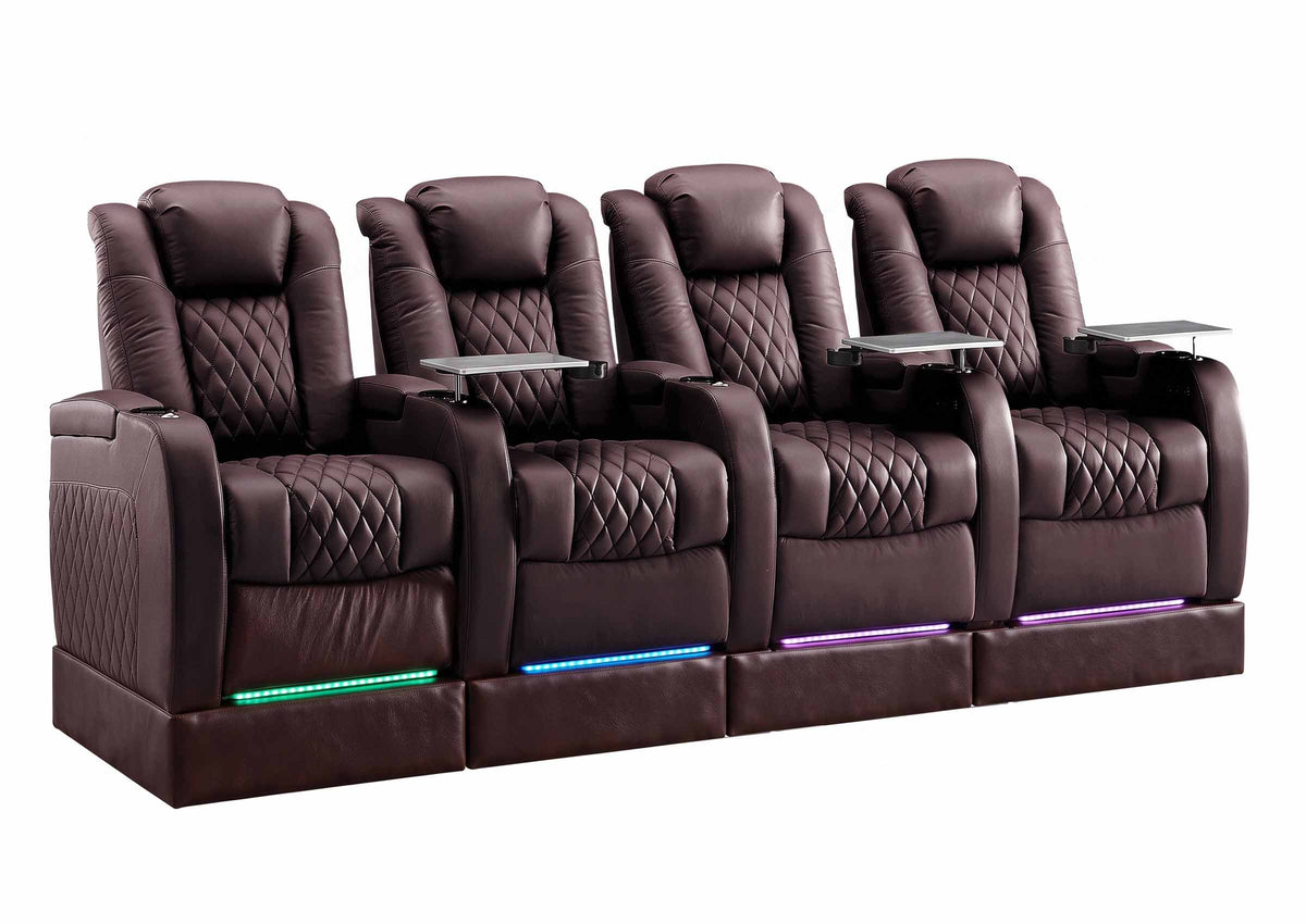 Weilianda FortLux Riser Series 4-seat Home Cinema Sofa | 7 Color LED Lighting