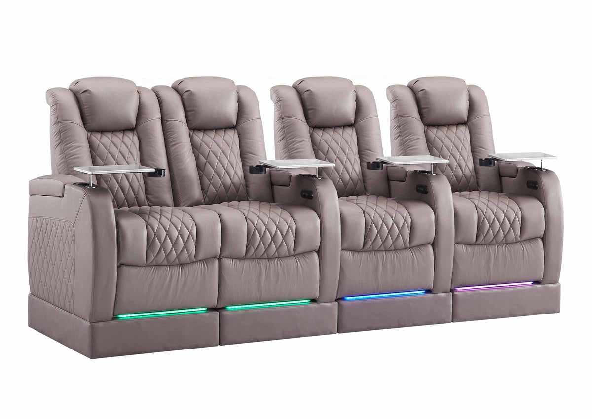 Weilianda FortLux Riser Series 4-seat Home Cinema Sofa | 7 Color LED Lighting