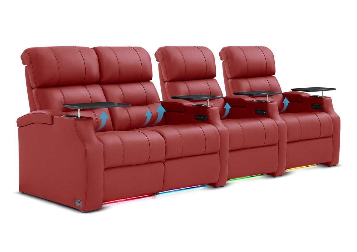 Weilianda Vanguard Lumbar Series Zero Gravity Seating Row of 4 with Integrated Lumbar Support
