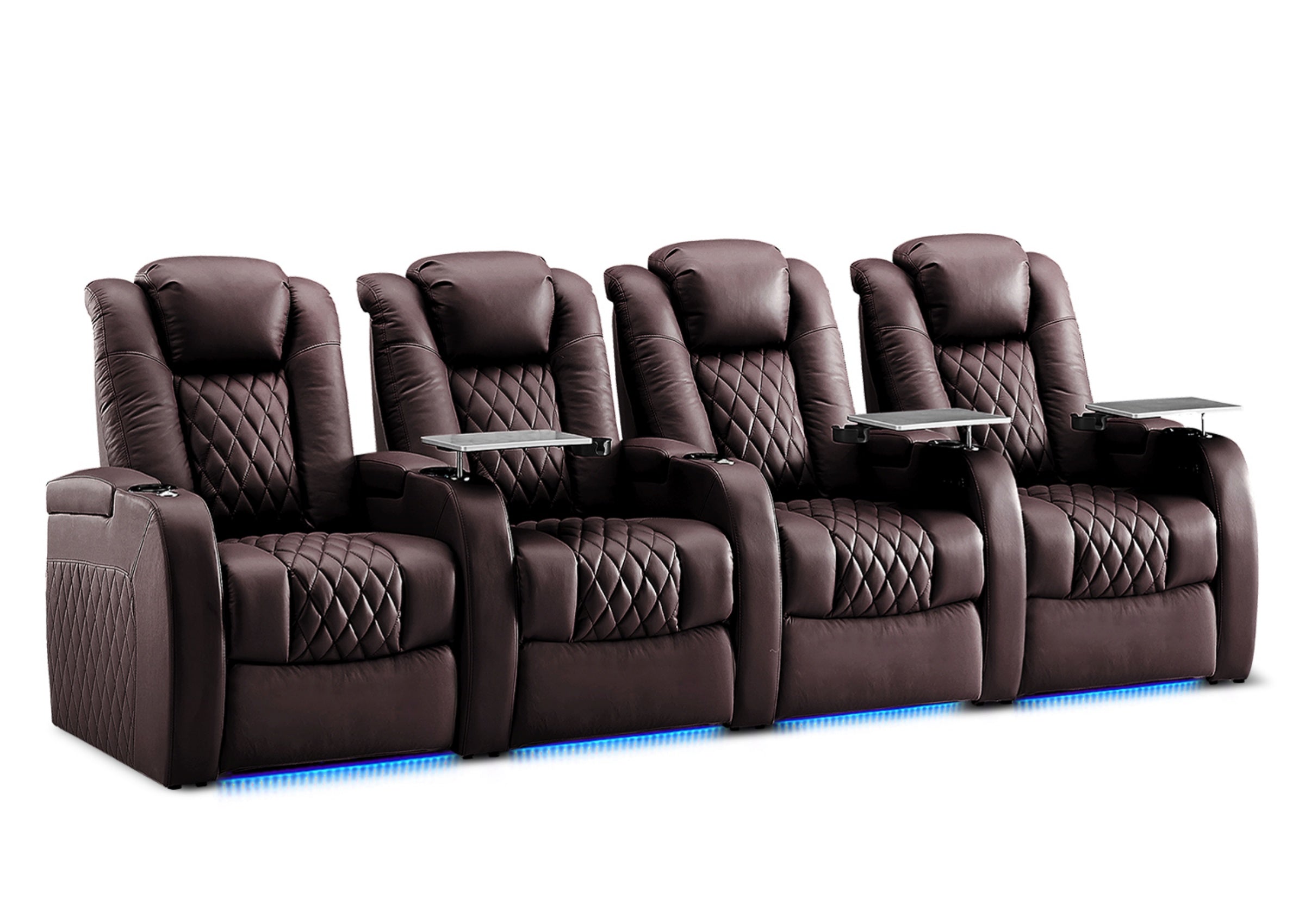Weilianda Luxury Series Power Theater Reclining Sofa 4 Seats