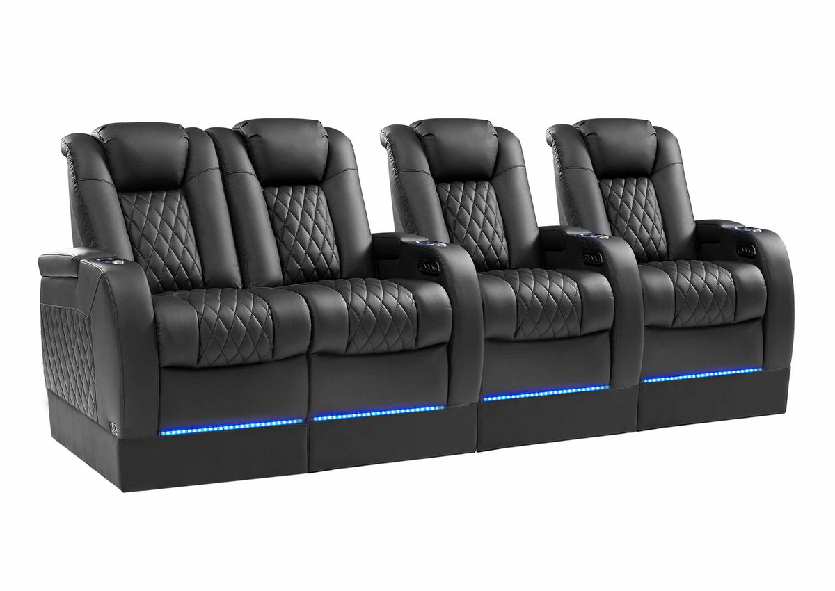 Weilianda FortLux Riser Series 4-seat Home Cinema Sofa | 7 Color LED Lighting