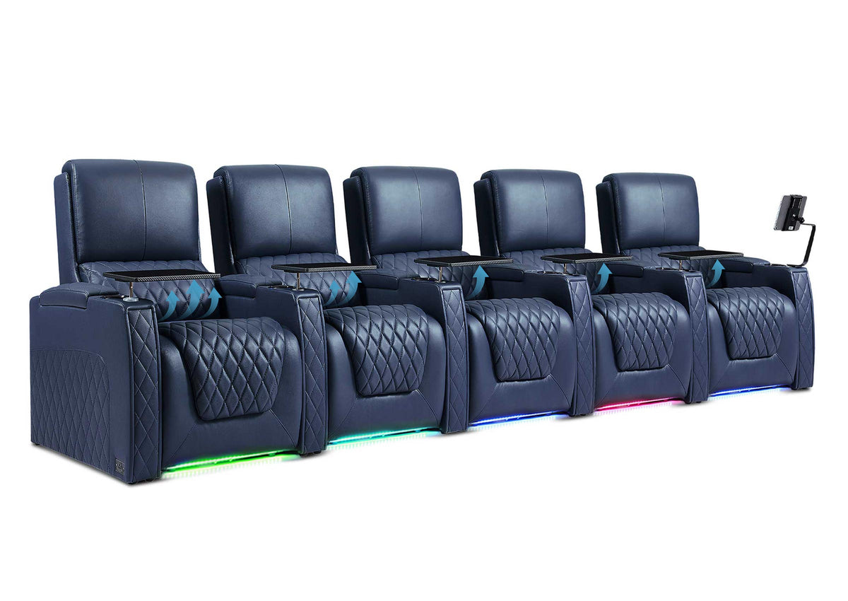 Weilianda AstroUltra Lumbar Series 5-Seat Home Cinema Chairs with Integrated Lumbar Support