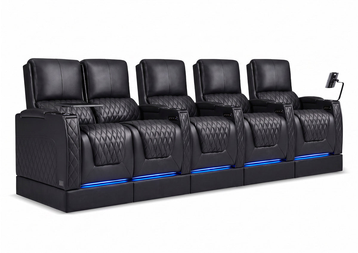 Weilianda AstroUltra Riser Series 5-Seat Genuine Leather Recliner | Zero Gravity Seating