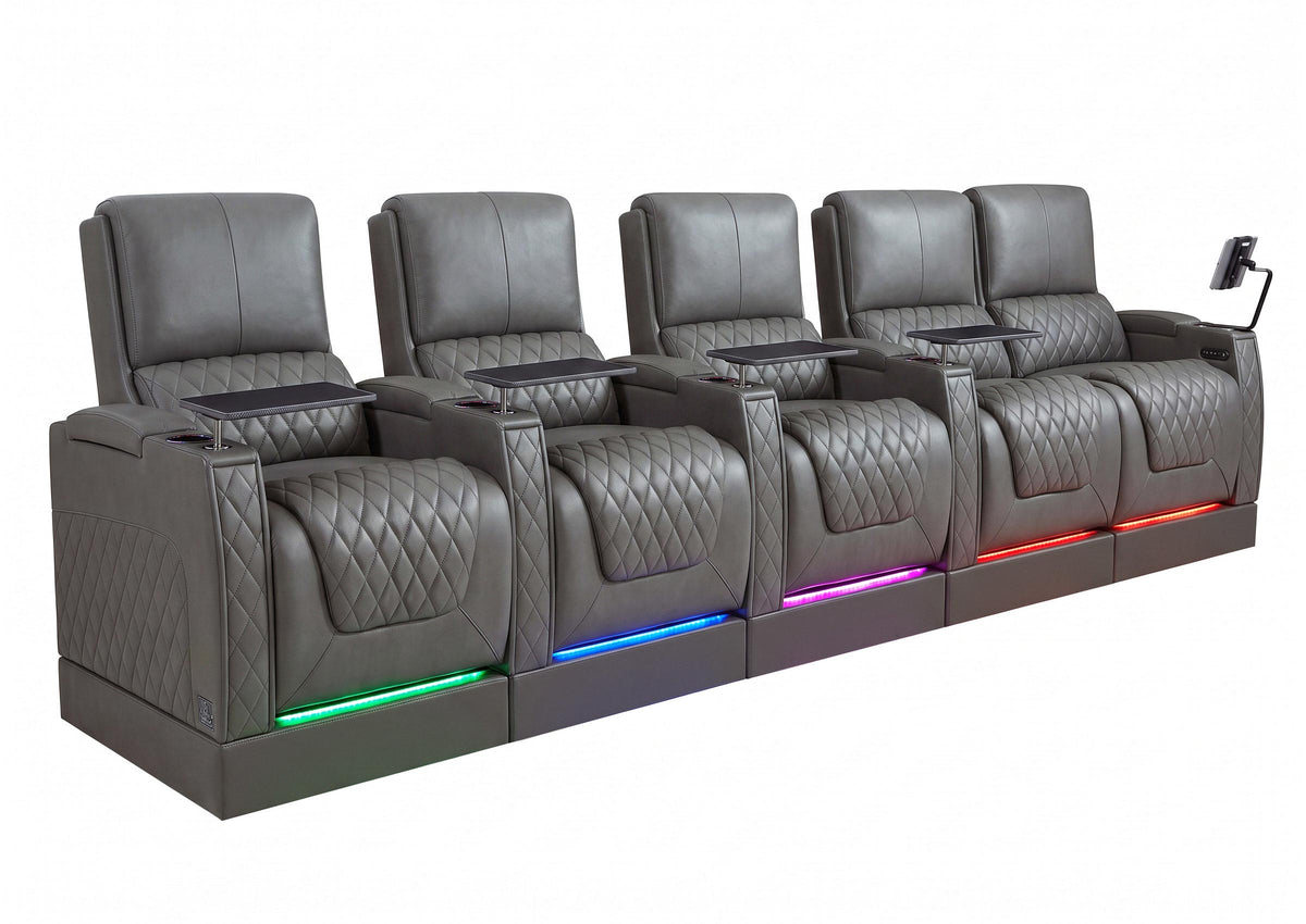 Weilianda AstroUltra Riser Series 5-Seat Genuine Leather Recliner | Zero Gravity Seating