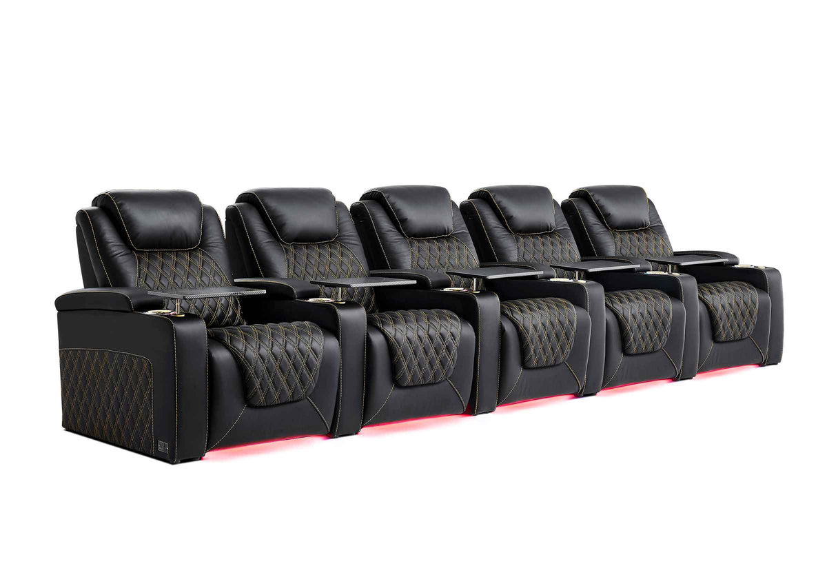 Weilianda Chic XL Series 5-Seat Electric Reclining Chair | Roomy Comfort & Multi-Color Ambient Lighting