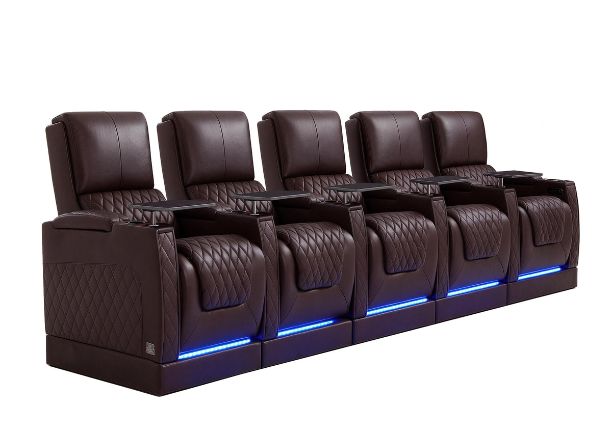 Weilianda AstroUltra Riser Series 5-Seat Genuine Leather Recliner | Zero Gravity Seating