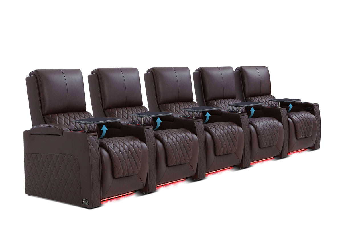Weilianda AstroUltra Lumbar Series 5-Seat Home Cinema Chairs with Integrated Lumbar Support