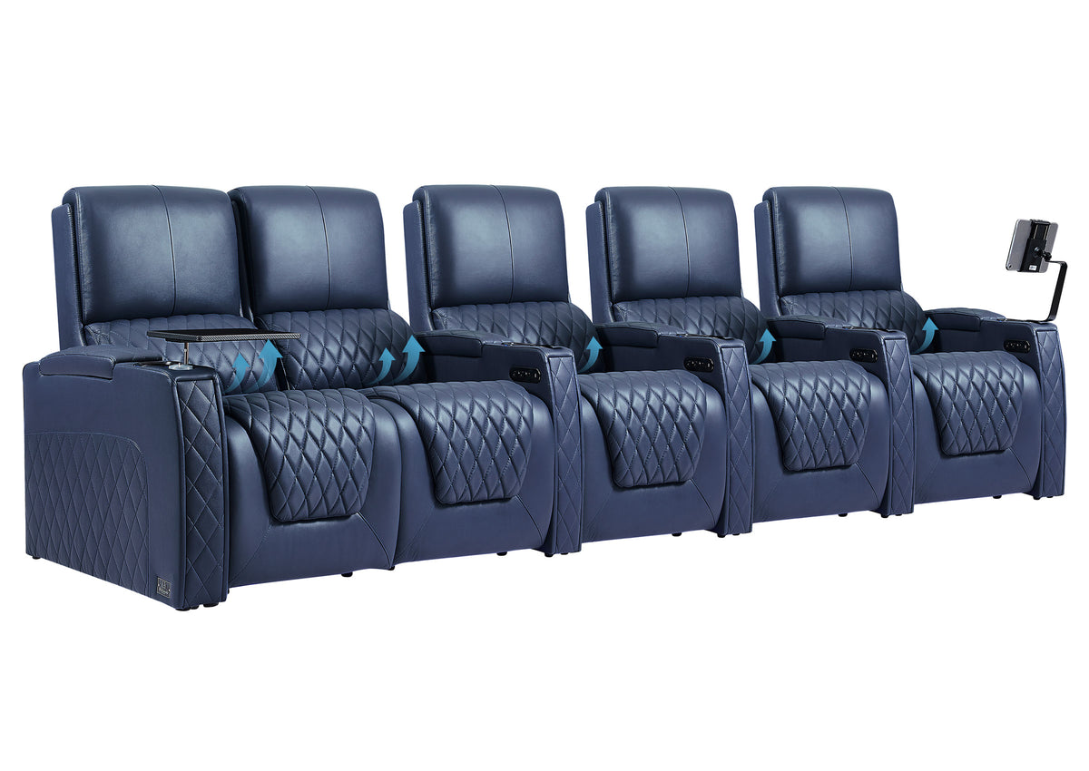 Weilianda AstroUltra Lumbar Series 5-Seat Home Cinema Chairs with Integrated Lumbar Support