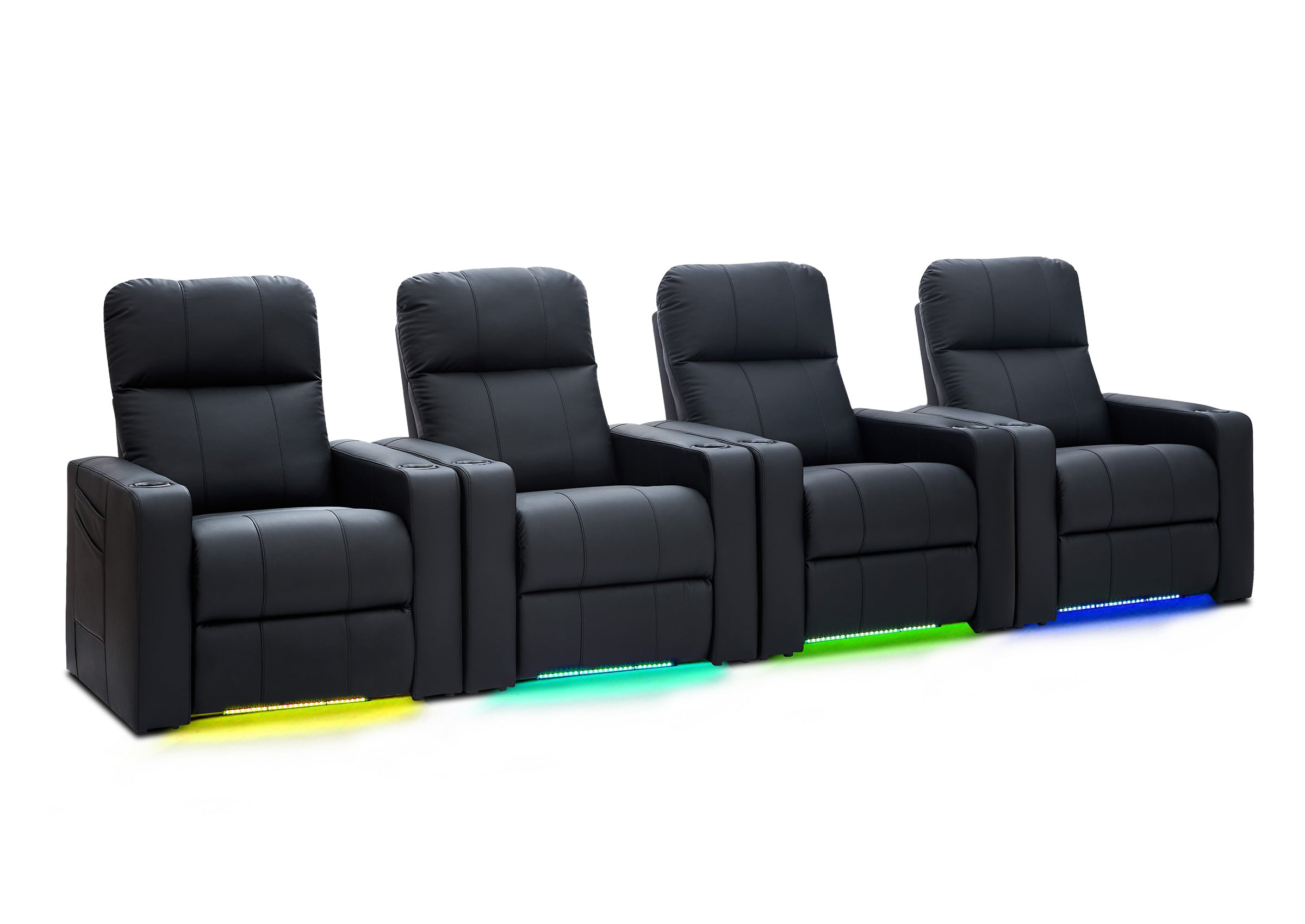 Weilianda ZeoFlex Series Zero Gravity Power Theater Recliner with RGB Ambient Lighting