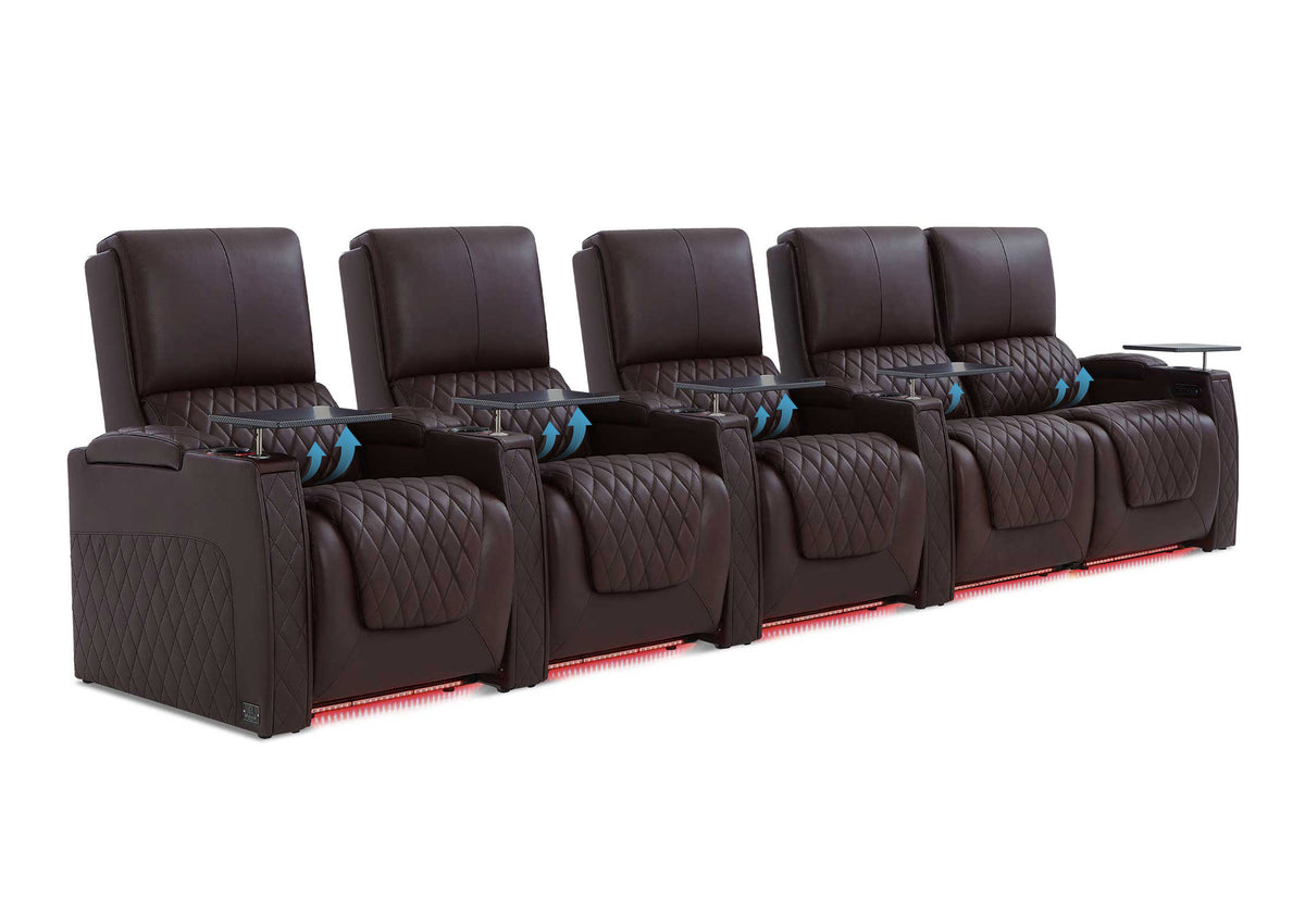 Weilianda AstroUltra Lumbar Series 5-Seat Home Cinema Chairs with Integrated Lumbar Support