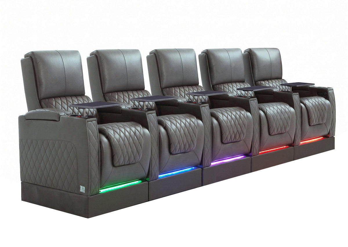 Weilianda AstroUltra Riser Series 5-Seat Genuine Leather Recliner | Zero Gravity Seating