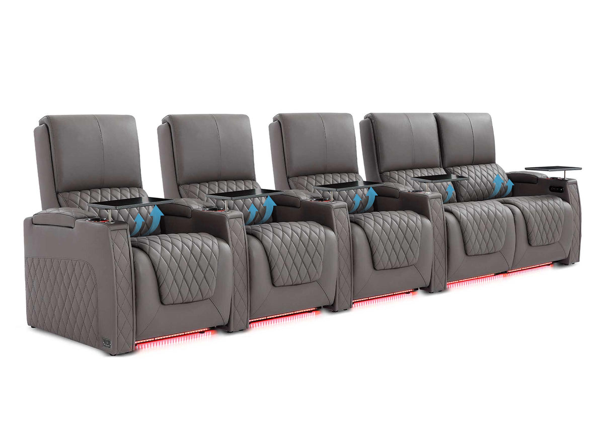 Weilianda AstroUltra Lumbar Series 5-Seat Home Cinema Chairs with Integrated Lumbar Support
