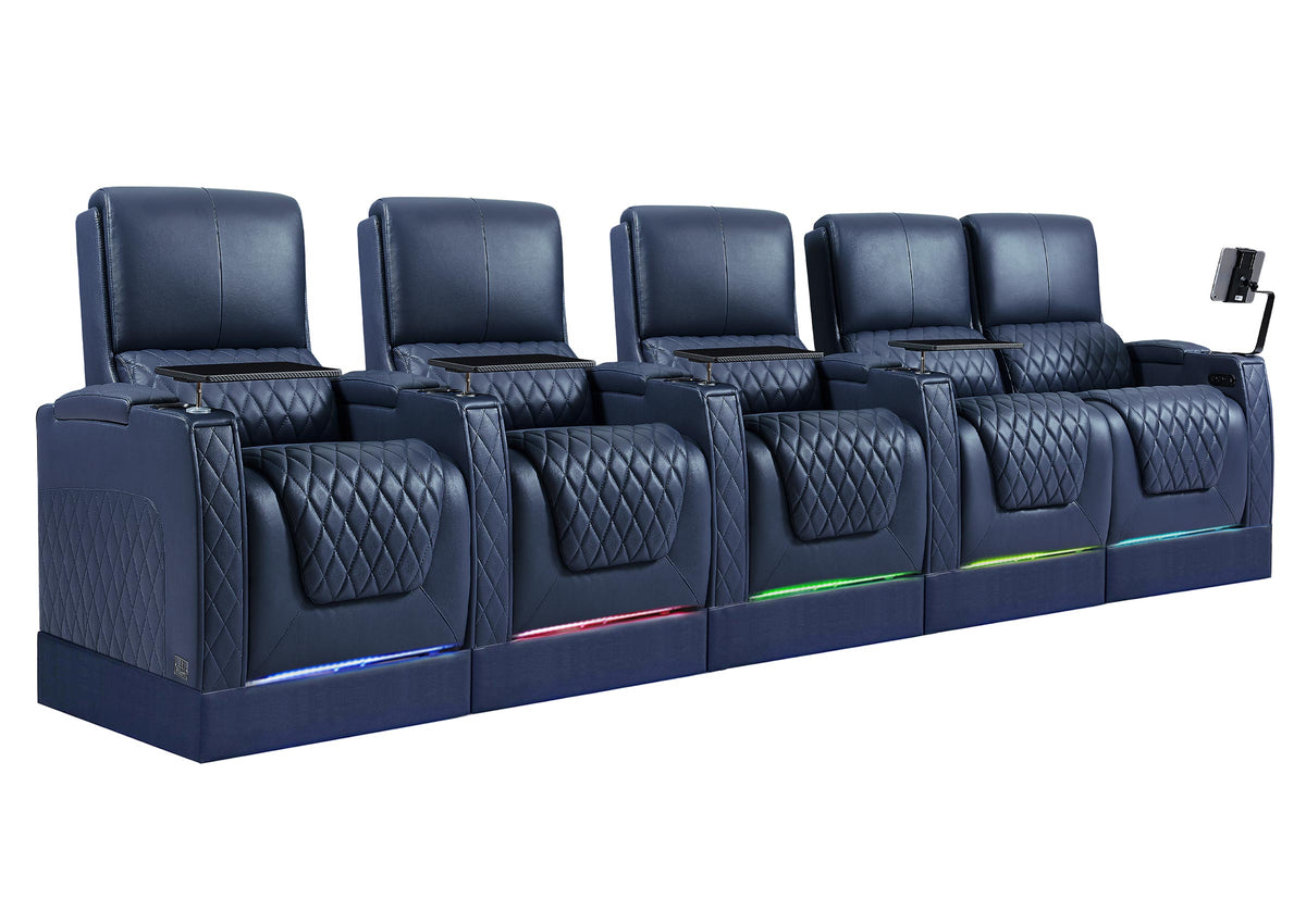 Weilianda AstroUltra Riser Series 5-Seat Genuine Leather Recliner | Zero Gravity Seating