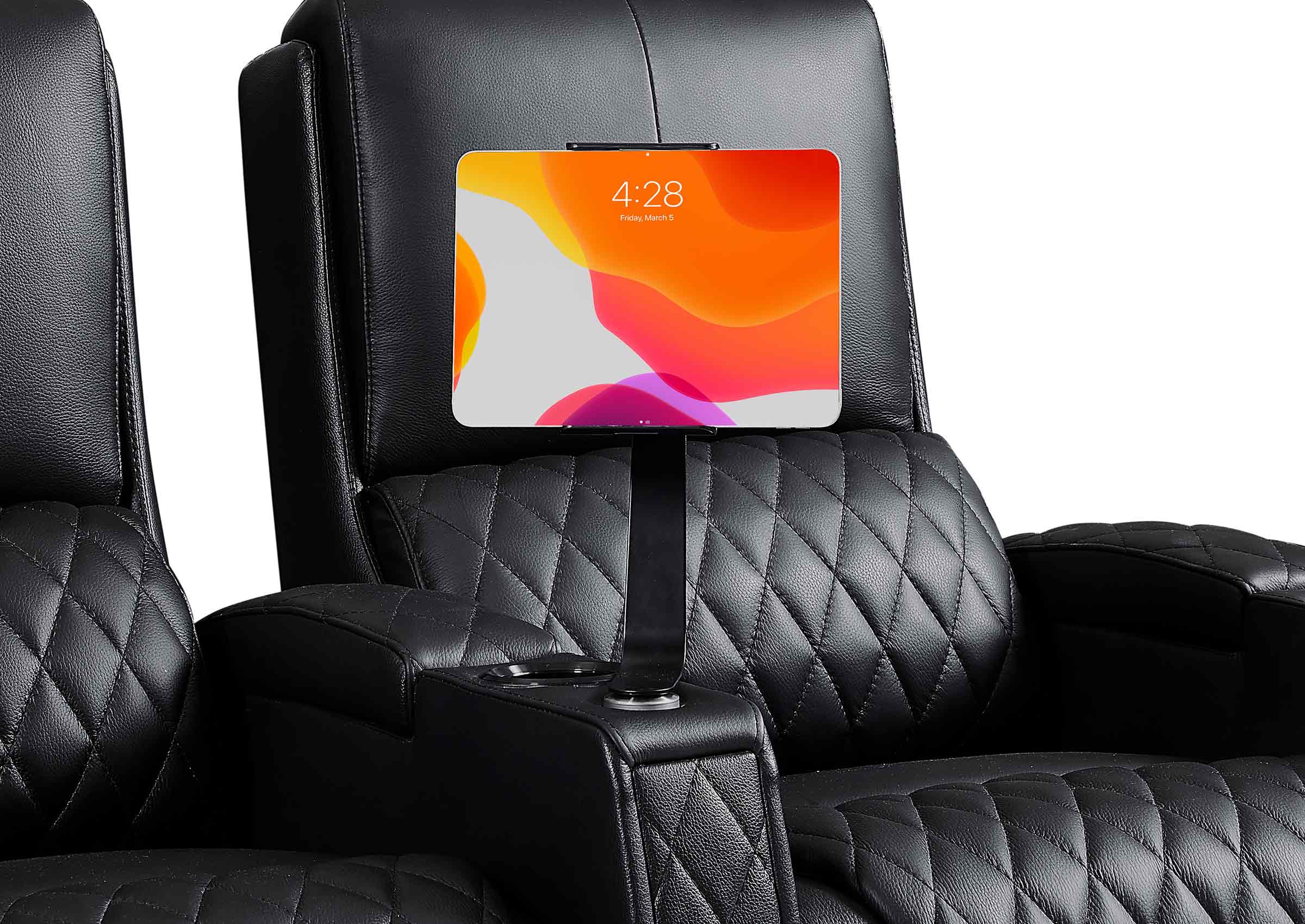 Weilianda AstroUltra Riser Series Three Seat Electric Theater Recliner | USB Charging for Game Room
