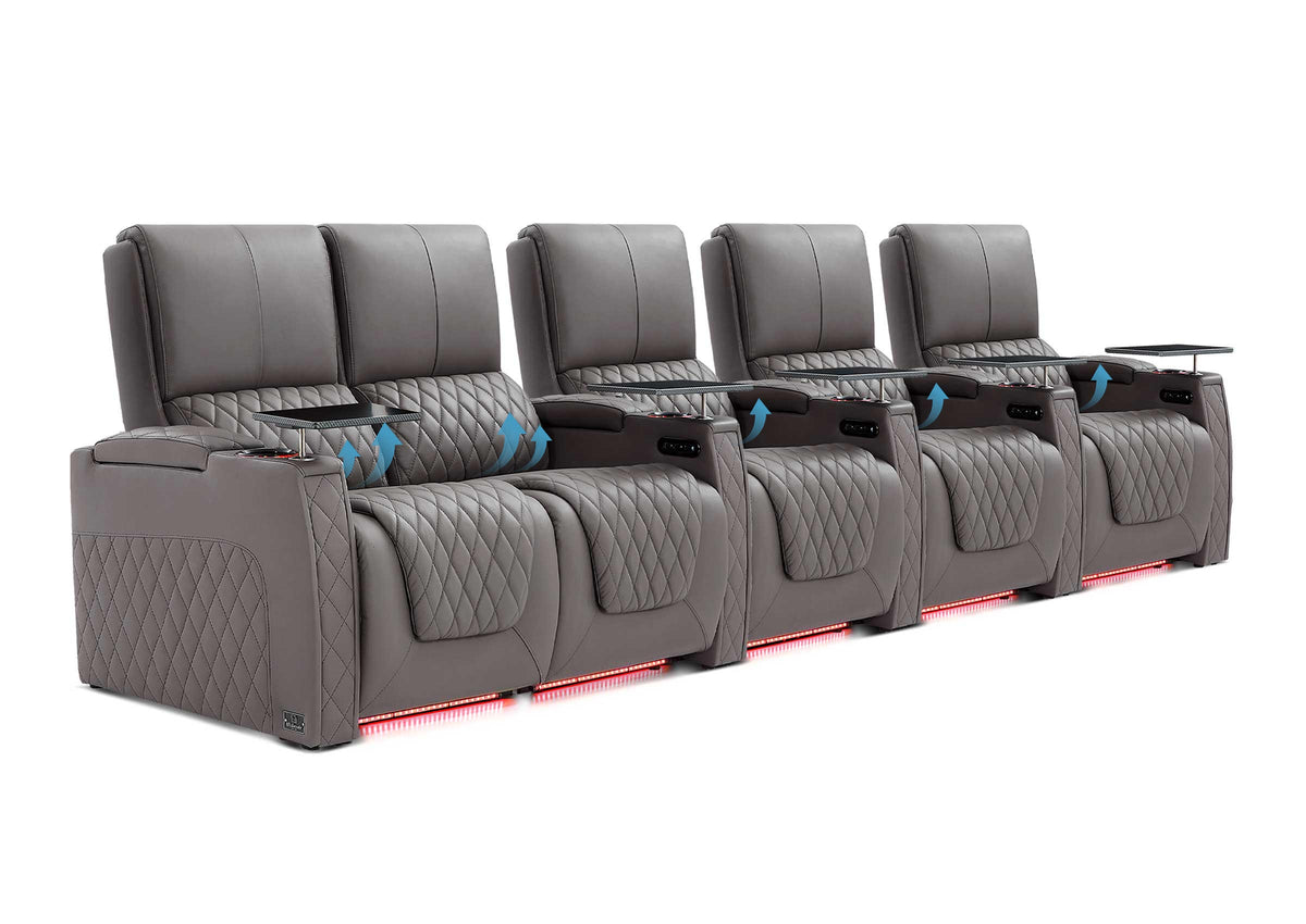 Weilianda AstroUltra Lumbar Series 5-Seat Home Cinema Chairs with Integrated Lumbar Support