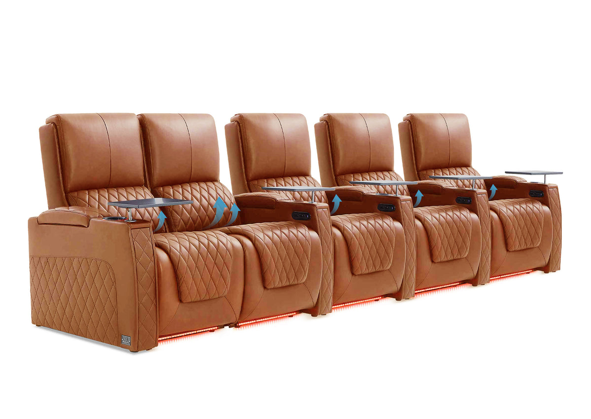 Weilianda AstroUltra Lumbar Series 5-Seat Home Cinema Chairs with Integrated Lumbar Support