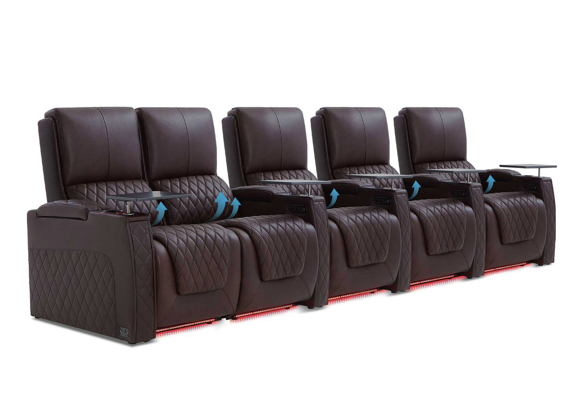 Weilianda AstroUltra Lumbar Series 5-Seat Home Cinema Chairs with Integrated Lumbar Support