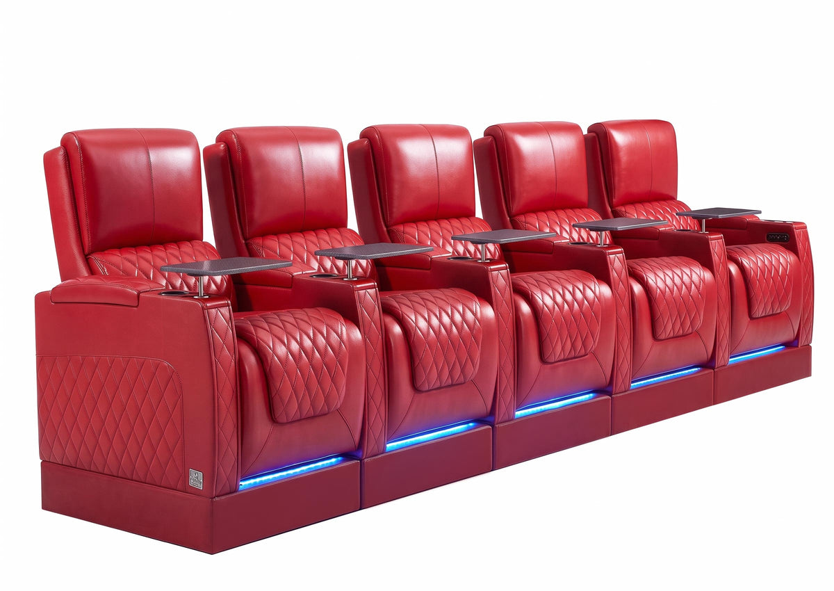 Weilianda AstroUltra Riser Series 5-Seat Genuine Leather Recliner | Zero Gravity Seating