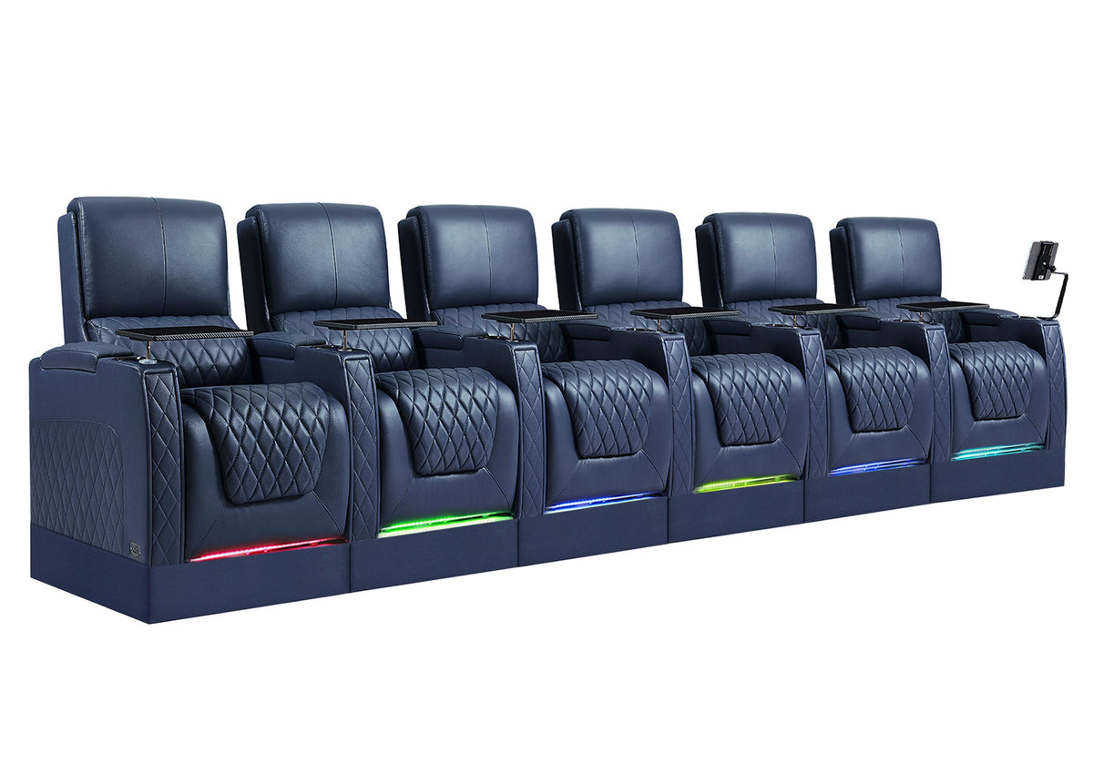 Weilianda AstroUltra Riser Series 6-Seat Genuine Leather Recliner | Zero Gravity Seating