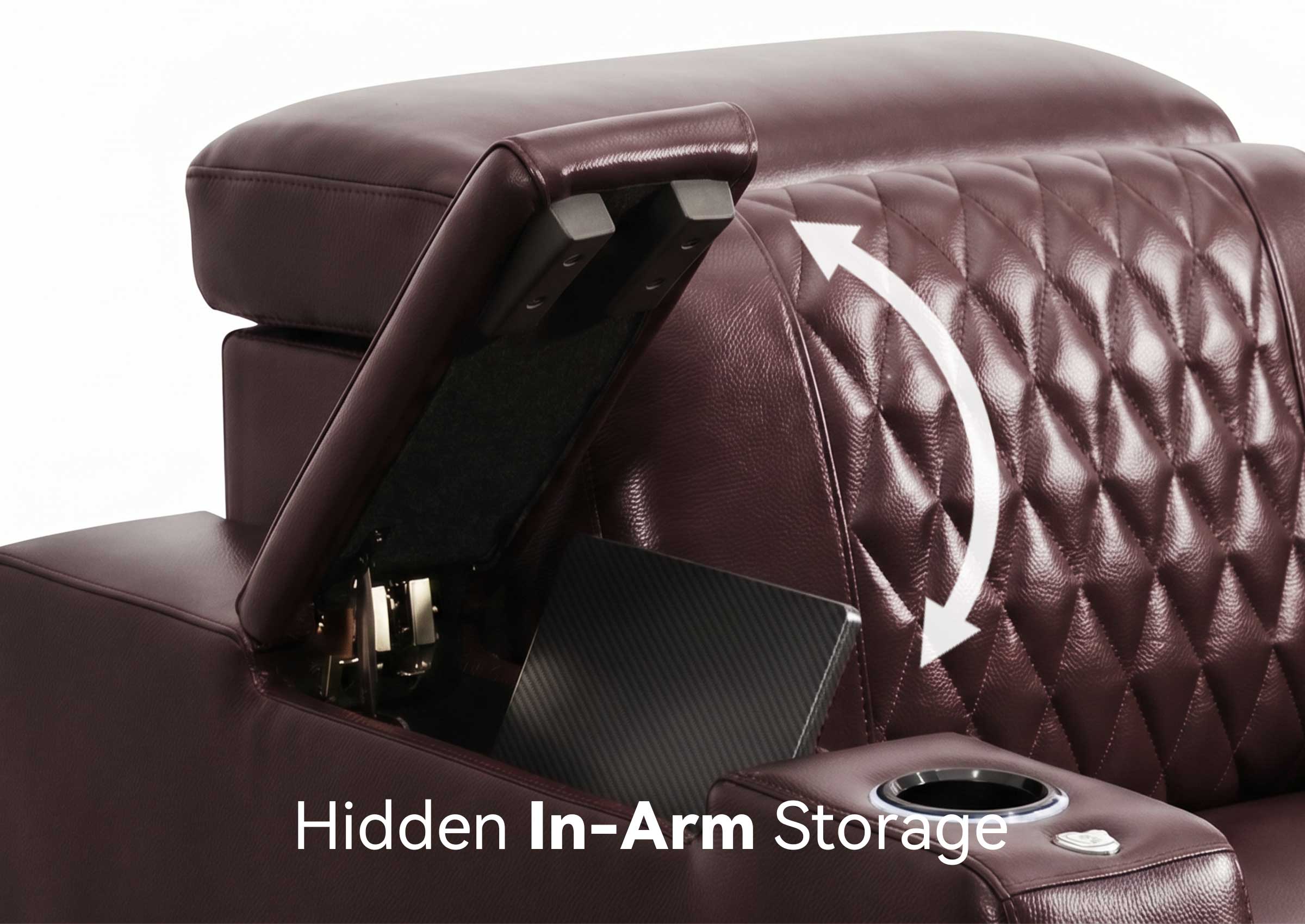 Weilianda RegalNex Series Custom Low-Profile Home Theater Seat | Wall Hugger Recliner