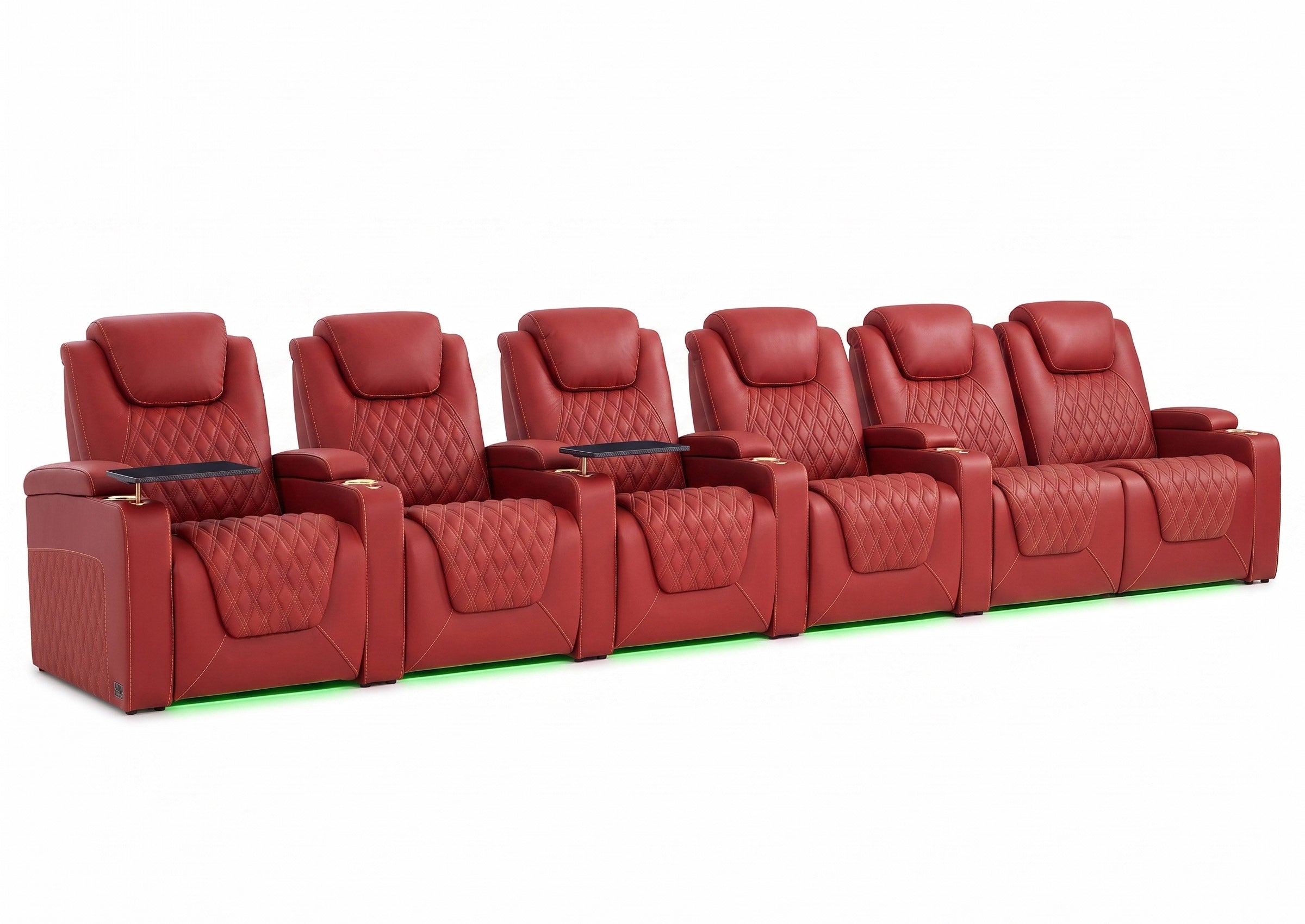 Weilianda Chic Series 6-Seat Electric Home Theater Recliner  | Multicolor Lighting