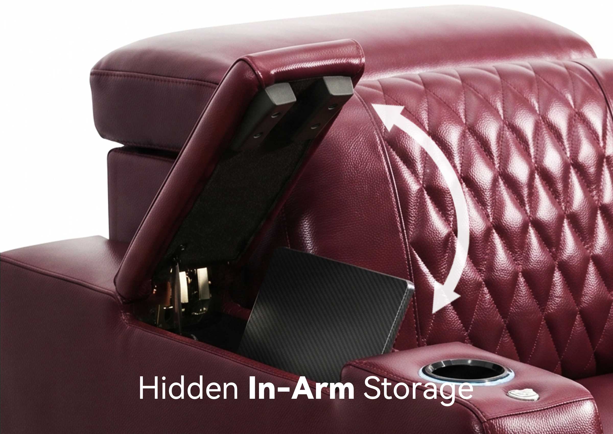 Weilianda RegalNex Series Custom Low-Profile Home Theater Seat | Wall Hugger Recliner