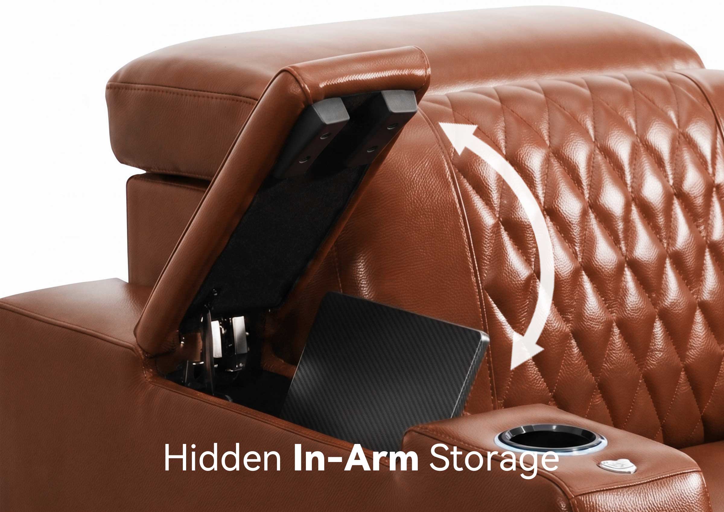 Weilianda RegalNex Series Custom Low-Profile Home Theater Seat | Wall Hugger Recliner