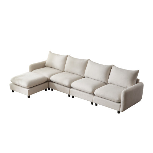99 in. 3-Piece Modular Free Combination Sectional Sofa Couch
