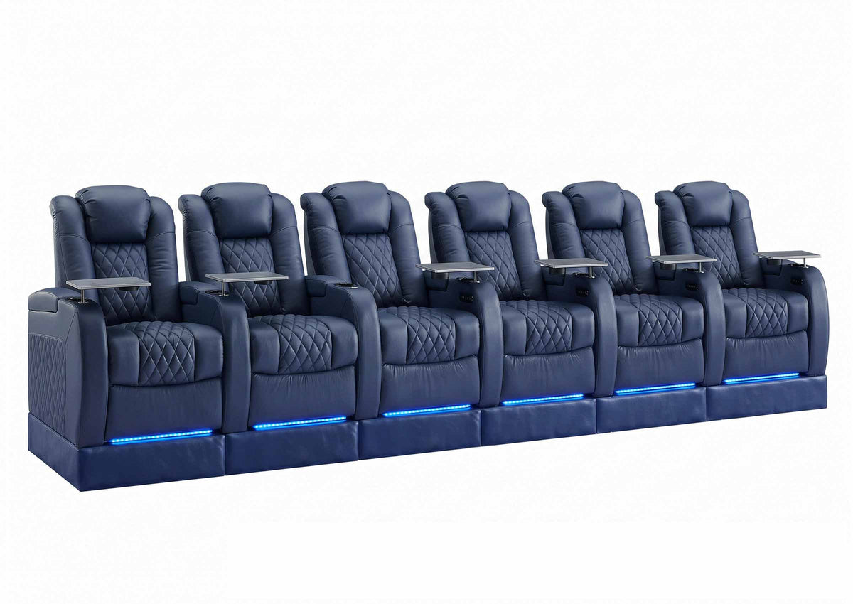 Weilianda FortLux Riser Series 6-seat Power Ergonomic Recliner | USB Charging for Gmaing Night