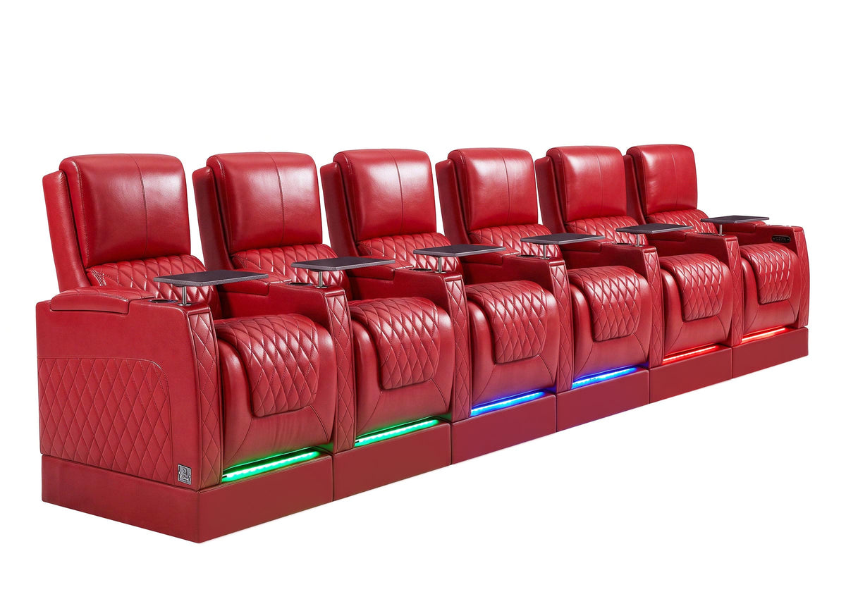 Weilianda AstroUltra Riser Series 6-Seat Genuine Leather Recliner | Zero Gravity Seating