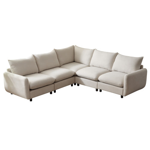 99 in. 3-Piece Modular Free Combination Sectional Sofa Couch
