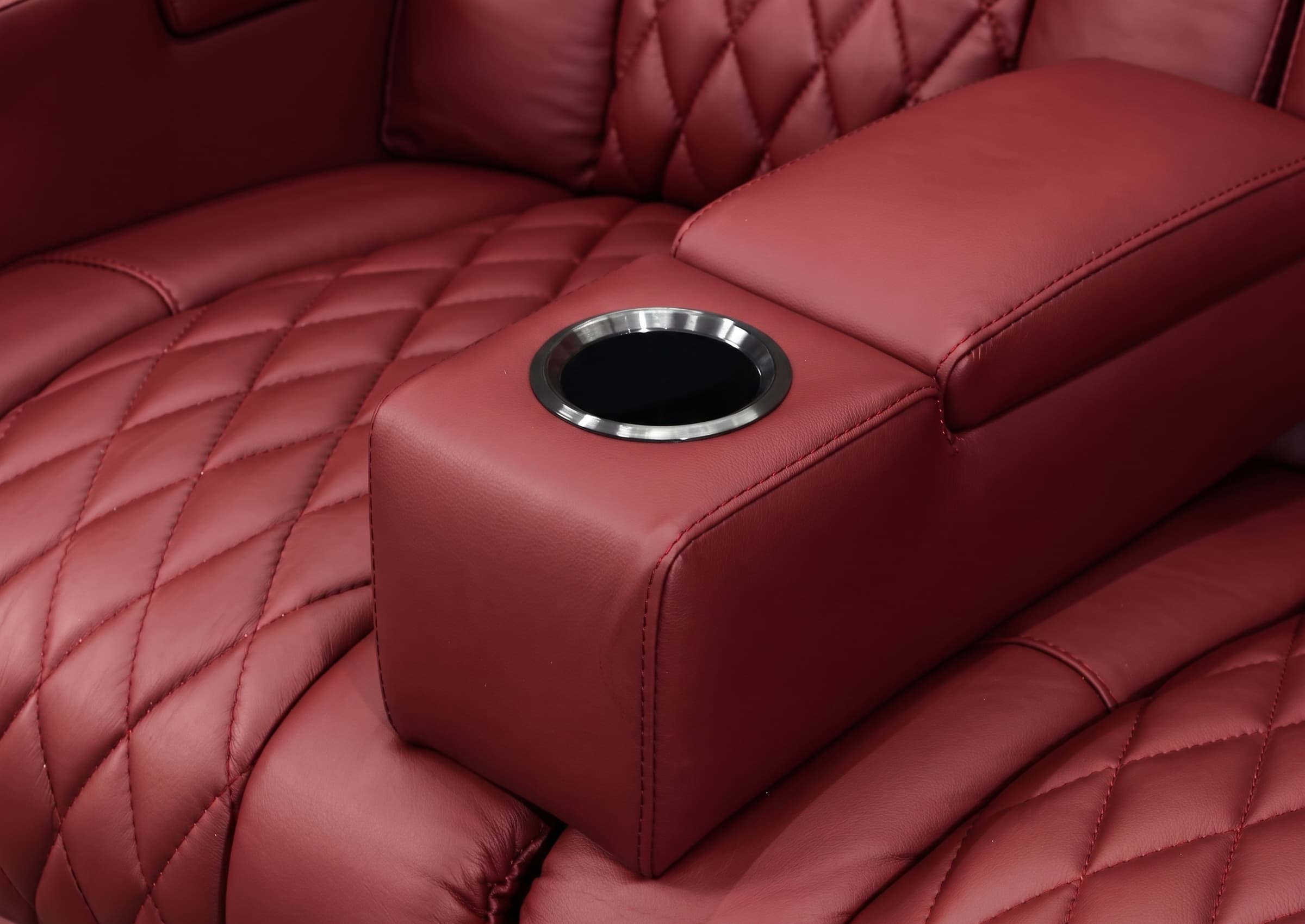 Custom Armrest Insert for Theater Recliner | Center Cup Holder Insert