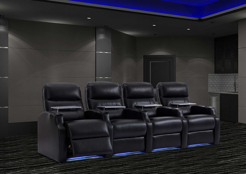 black home theater sofa