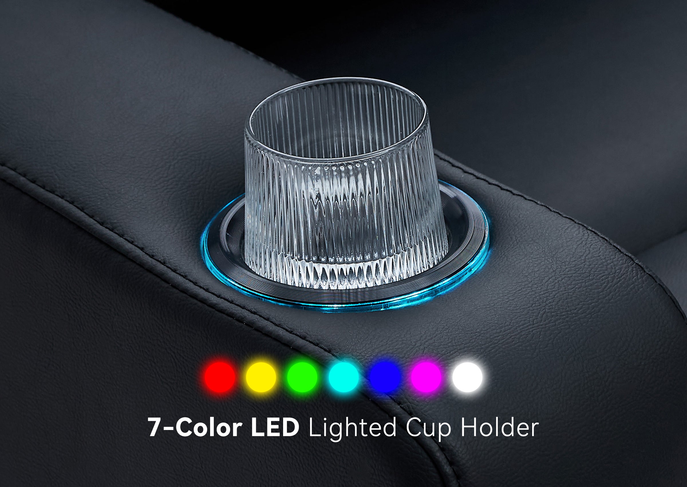 Weilianda ZeoFlex Series Zero Gravity Power Theater Recliner with RGB Ambient Lighting