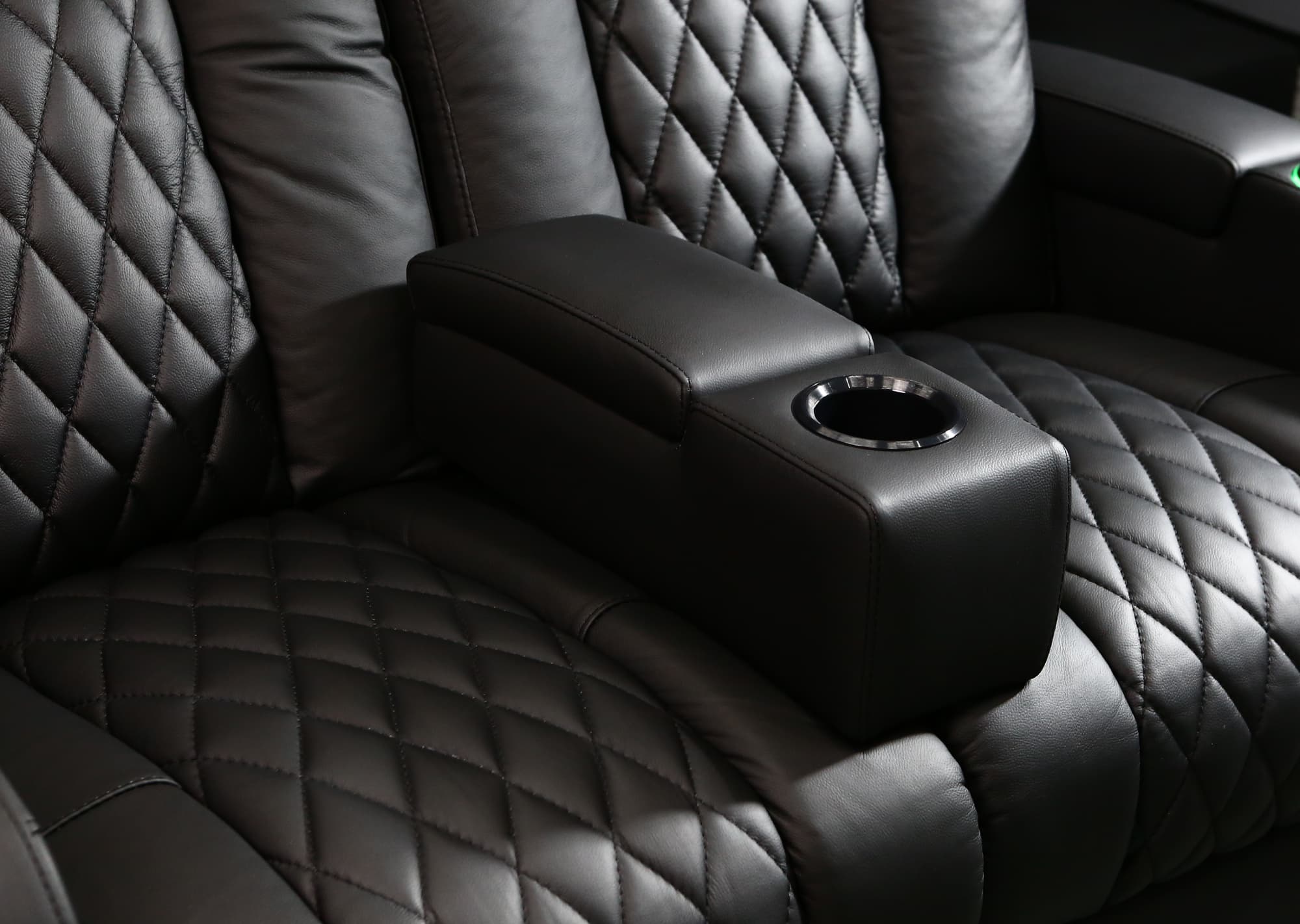 Custom Armrest Insert for Theater Recliner | Center Cup Holder Insert