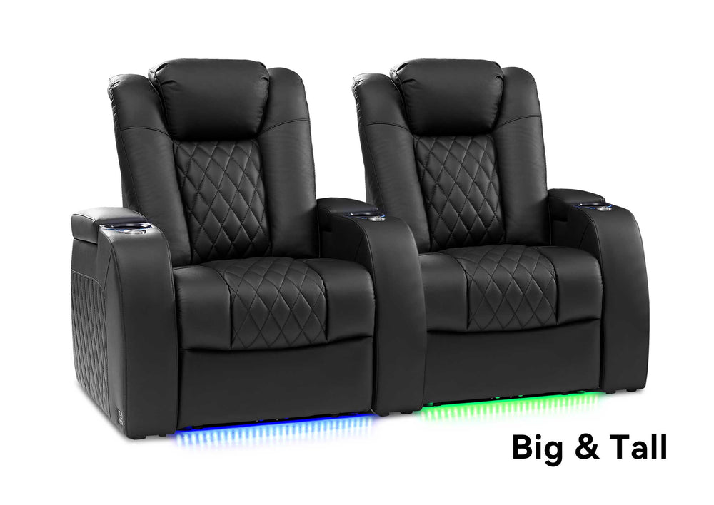 XL 2-Seat Power Recliner: Big & Tall Home Theater Seating