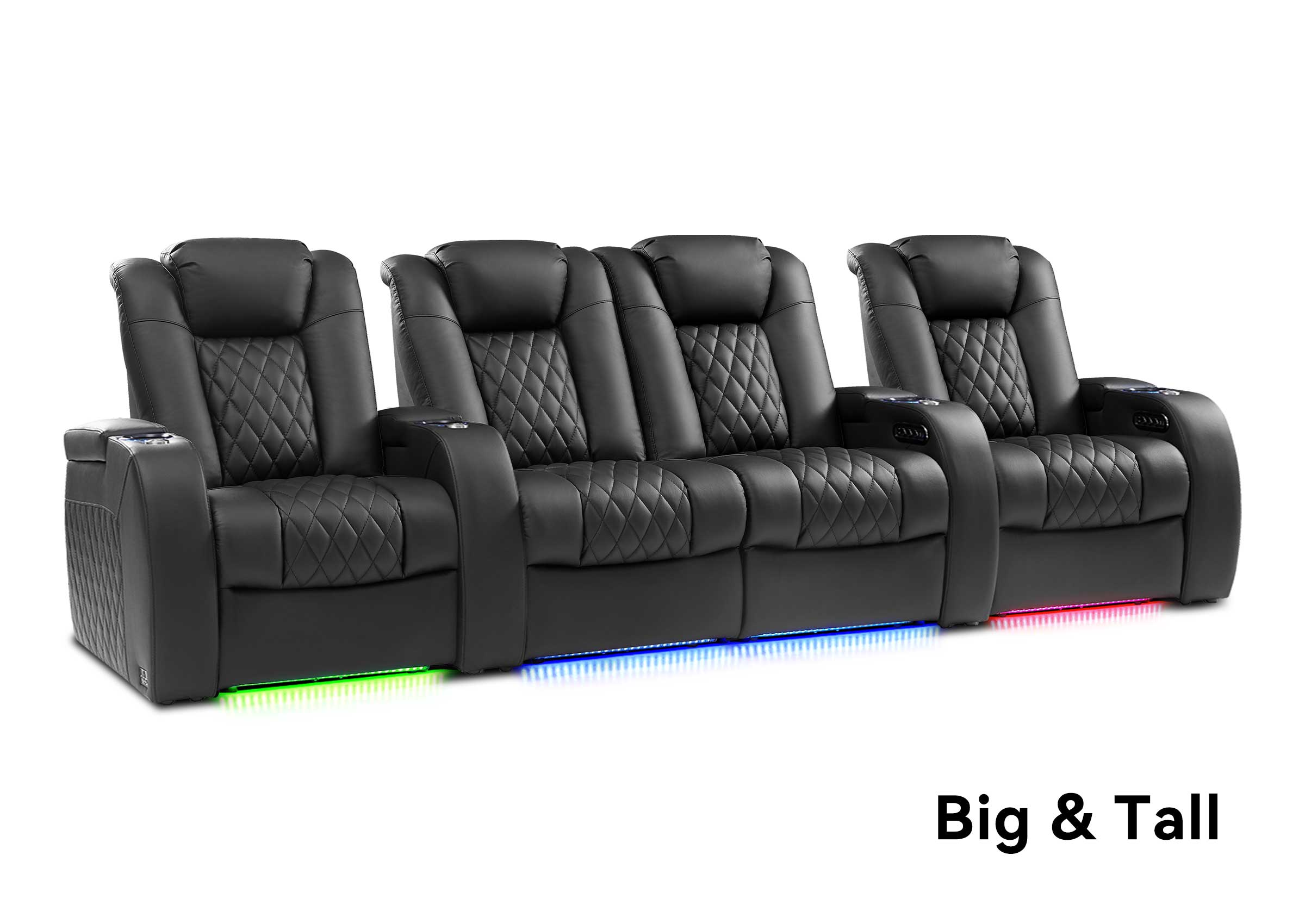 XL 4-Seat Zero Gravity: Big & Tall Home Theater Seating
